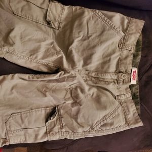 Mens khakis Levi's cargo shorts